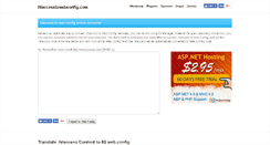 Desktop Screenshot of htaccesstowebconfig.com